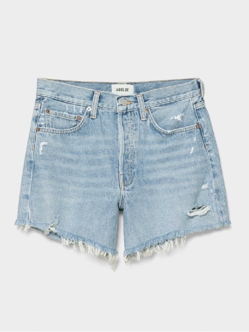 AGOLDE Parker Long Loose Fit Vintage Short in the wash "Swapmeet" Size 27